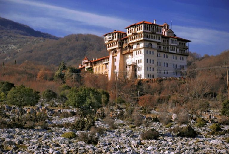 view of monasteries at Kilkis, Greece