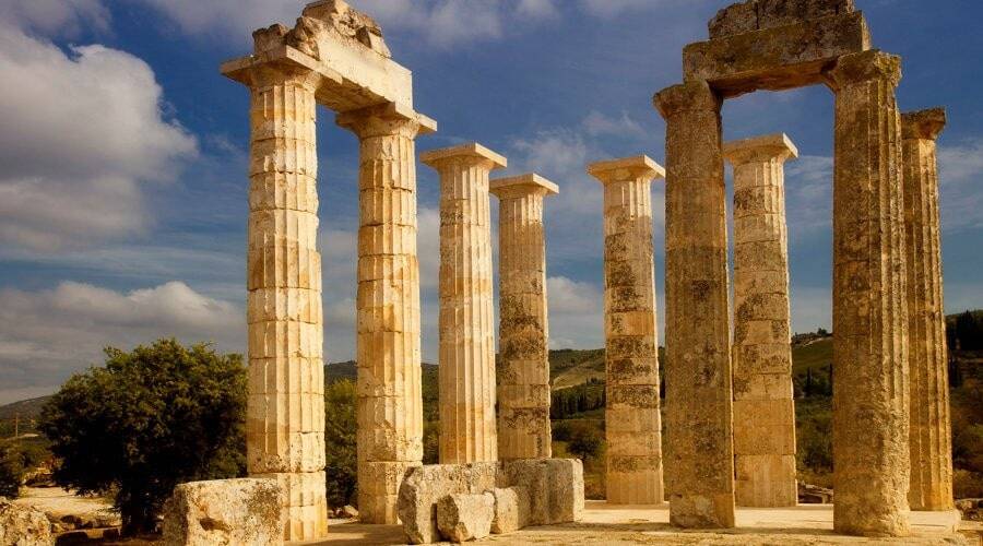 Nemea wine tours - Gastronomy Tours Greece with the blue sky in the background|