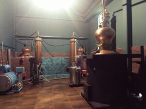 copper distilery at Callicounis plant
