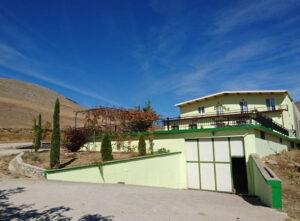 Vegoritis Winery entrance with two walls on the both sides