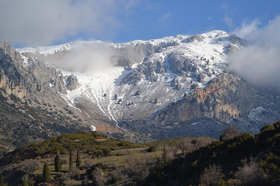 The Best Parnassus Food Tours - Gastronomy Tours Parnassus mountains in Greece covered with snow