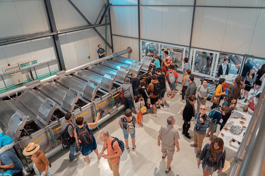 Newsletter - December 2022 - Gastronomy Tours View from above of visitors at Politakis Olive Oil Mill