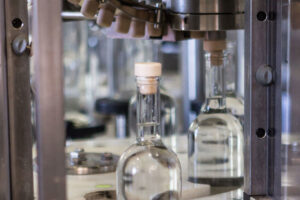 part of packaging machine at 'Katsaros Distillery' plant