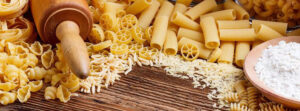 various pasta at 'O Vlachos' facilities