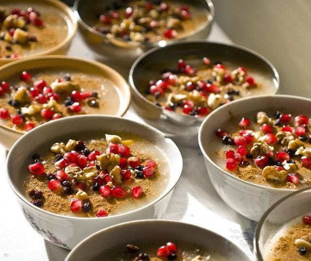 Varvara - Gastronomy Tours Close-up of bowls with ‘Varvara’ is a kind of porridge