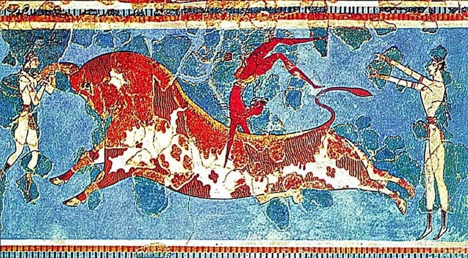 Minoan civilization - Gastronomy Tours mural from Minoan civilization