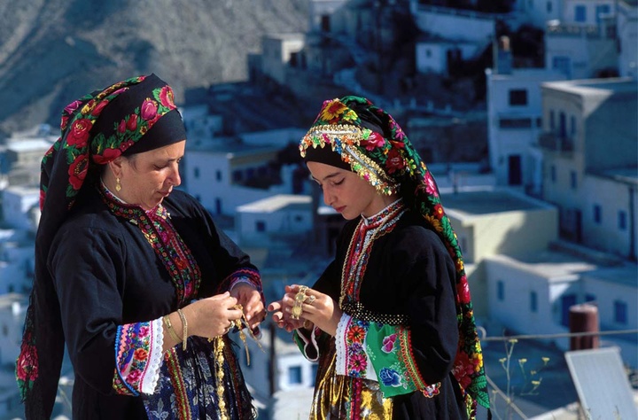 The Feast of the Dormition of the Virgin Mary in Olympos, Karpathos