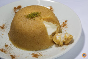Halva Simigdalenios (semolina) - Gastronomy Tours IMG 7954 Copy - Gastronomy Tours