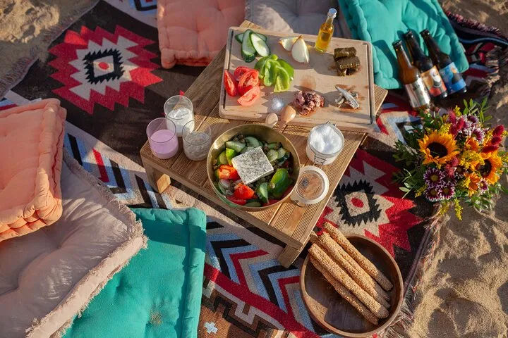 Greek Meze Picnic on a Secret Beach in Mykonos - Gastronomy Tours Greek Meze Picnic on a Secret Beach in Mykonos