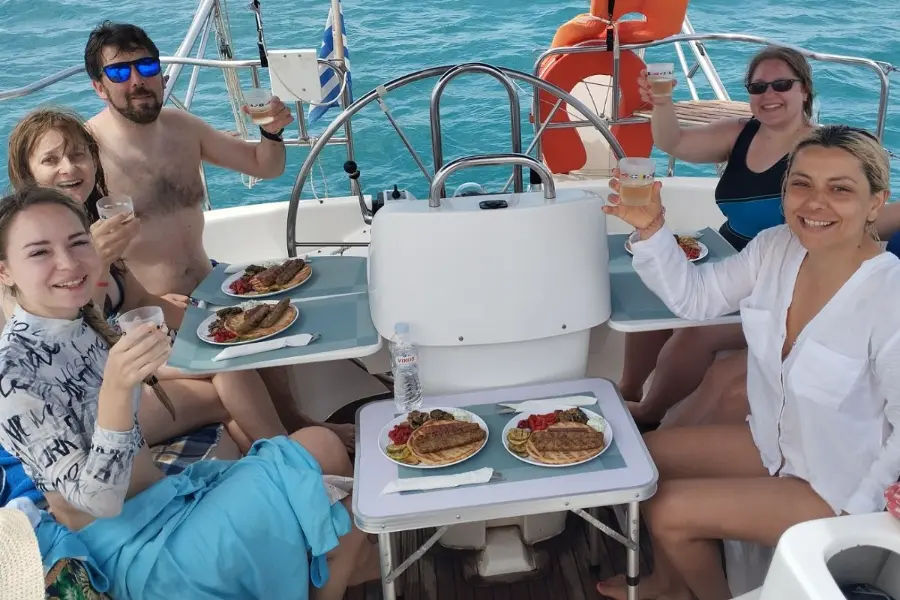 Greek Cooking Class and Sailing Adventure in Epanomi from Michaniona with Captain Makis - Gastronomy Tours Greek Cooking Class and Sailing Adventure in Epanomi from Michaniona with Captain Makis