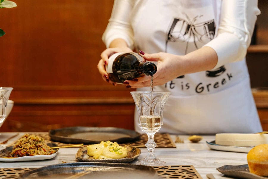 A Taste Odyssey through the Flavors of Santorini with Margarita - Gastronomy Tours A Taste Odyssey through the Flavors of Santorini with Margarita