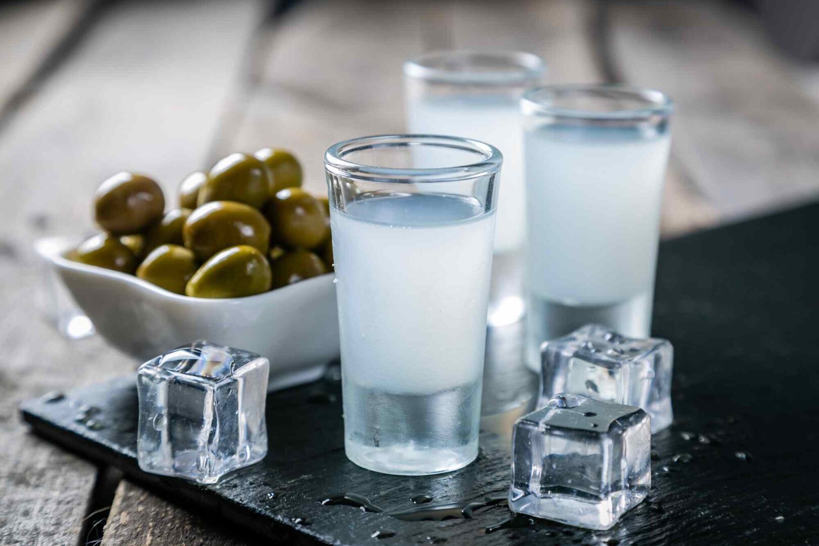 Ouzo - Gastronomy Tours ouzo served