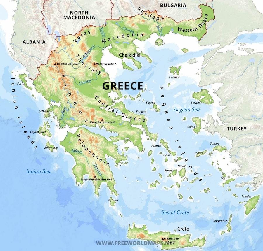 Pindus map Gastronomy Tours - Gastronomy Tours