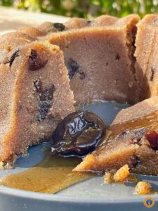 Halva Simigdalenios (semolina) - Gastronomy Tours Semolina halva with prunes 1 - Gastronomy Tours