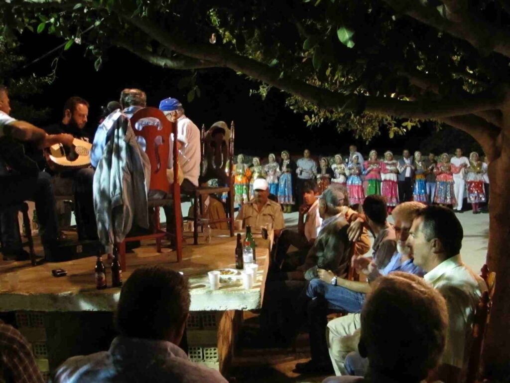 The Feast of the Dormition of the Virgin Mary in Olympos, Karpathos - Gastronomy Tours Olympos