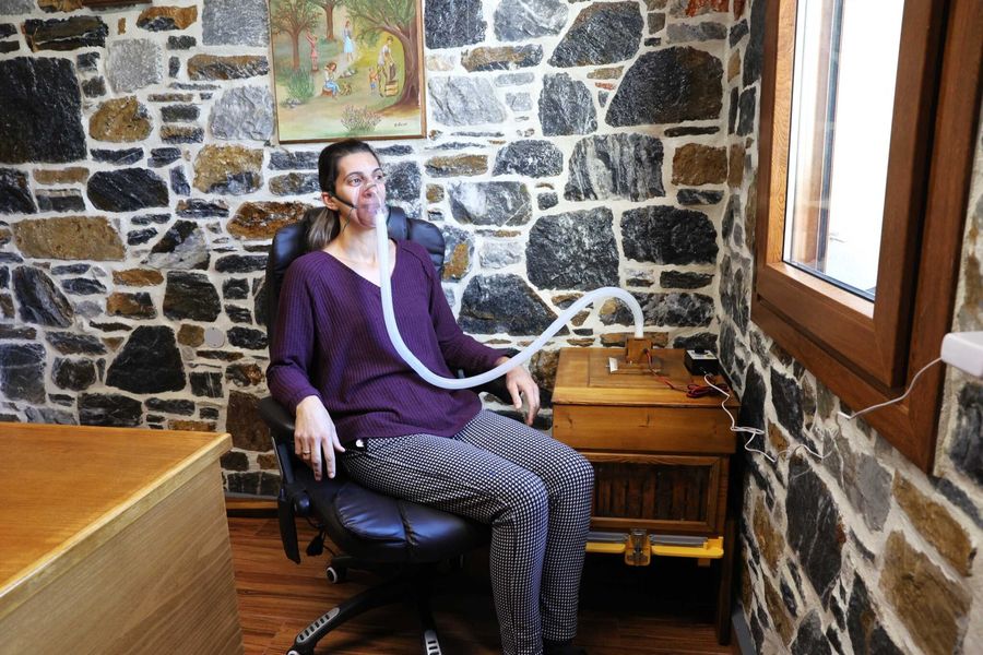 Bee Air Inhalation Therapy in Plomari Lesvos – Biomeraki