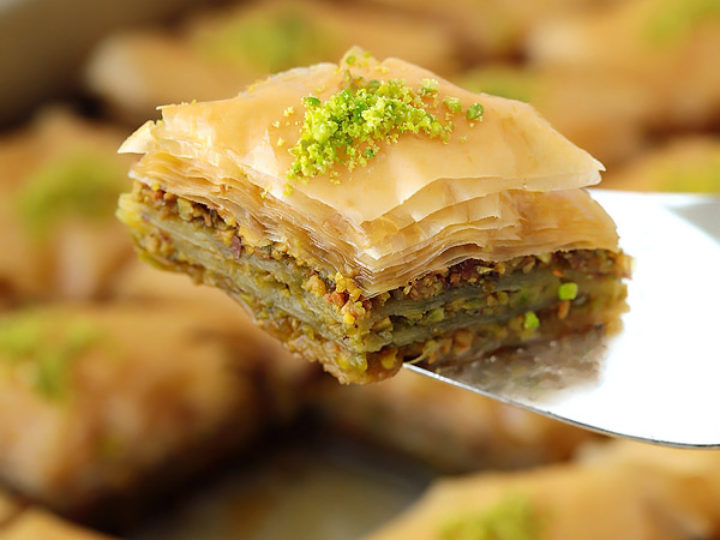 Greek Desserts - Gastronomy Tours lifted baklava 720x540 1 - Gastronomy Tours