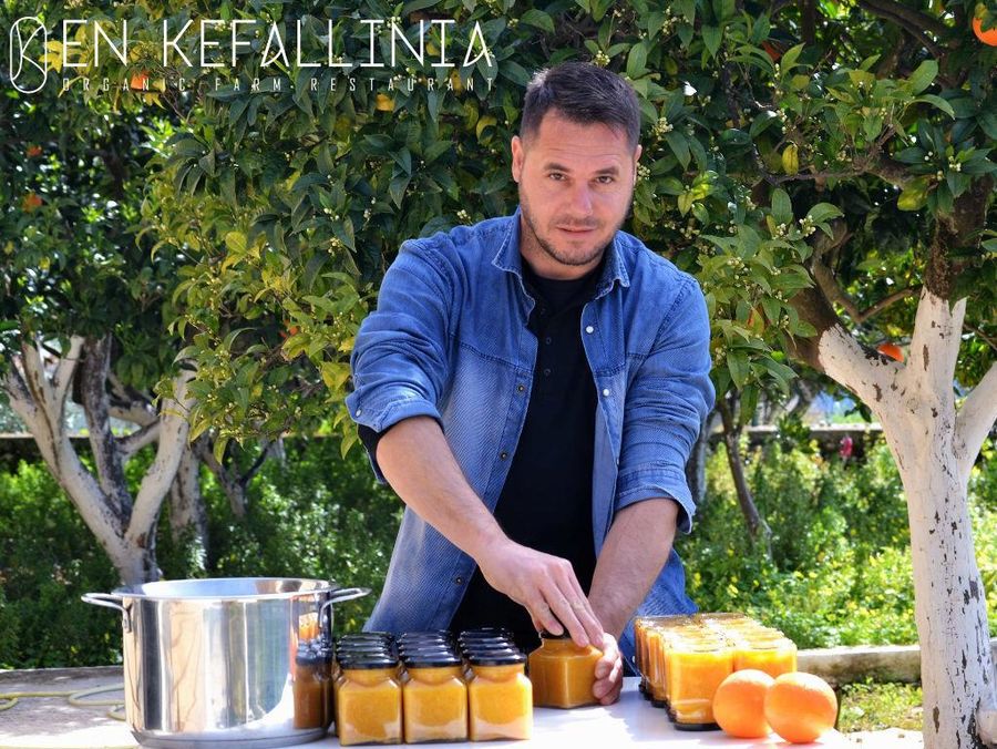 Jam making, En Kefallinia Organic Farm