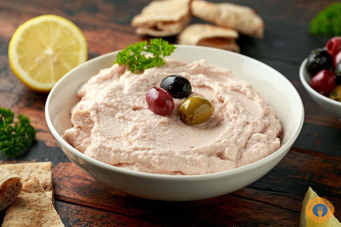 Traditional Taramosalata recipe  with White Tarama
